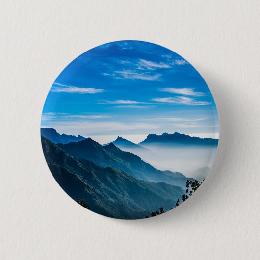 Morning Mountain Mist Ronde Button 5,7 Cm (Voorkant)