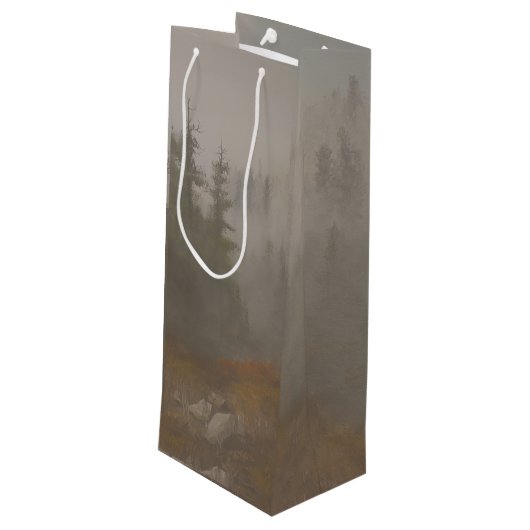 "Morning Mountain" Wijn Cadeautas (Achterkant Gekanteld)