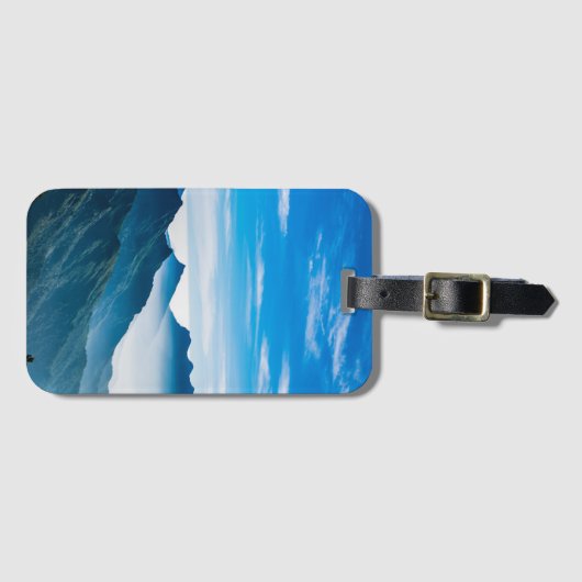 Morning Mountains Mist Landscape Bagagelabel (Voorkant (horizontaal))