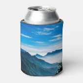 Morning Mountains Mist Landschap Blikjeskoeler (Blikje Voorkant)