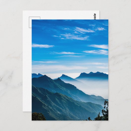 Morning Mountains Mist Landschap Briefkaart (Voorkant / Achterkant)