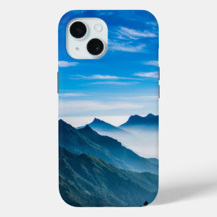 Morning Mountains Mist Landschap iPhone 15 Case