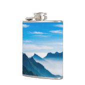 Morning Mountains Mist Landschap Heupfles (Links)