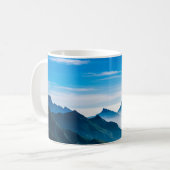 Morning Mountains Mist Landschap Koffiemok (Voorkant links)