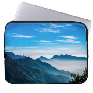 Morning Mountains Mist Landschap Laptop Sleeve