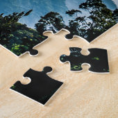 Morning Mountains Mist Landschap Legpuzzel (Zijkant)