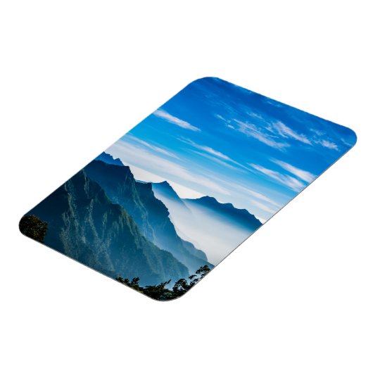 Morning Mountains Mist Landschap Magneet (Linkerzijde)