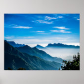 Morning Mountains Mist Landschap Poster (Voorkant)