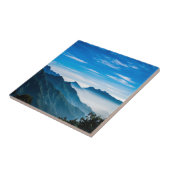 Morning Mountains Mist Landschap Tegeltje (Zijkant)