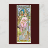 Morning, Mucha Briefkaart (Voorkant)