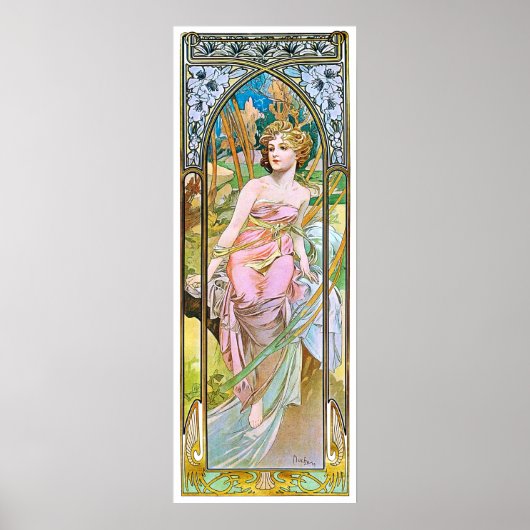 Morning, Mucha Poster (Voorkant)
