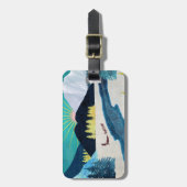 Morning Musher Bagagelabel (Voorkant verticaal)