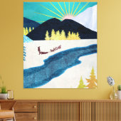 Morning Musher Canvas Afdruk (Insitu (Woonkamer))