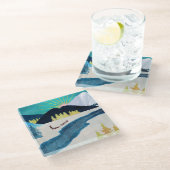 Morning Musher Glazen Onderzetter (Schuin)