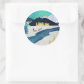 Morning Musher Ronde Sticker (Tas)