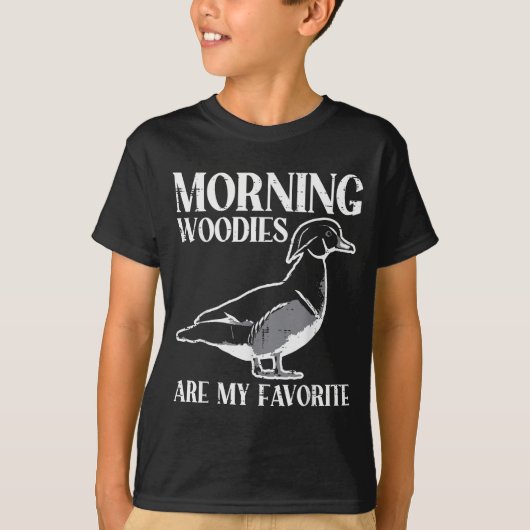 Morning My Favorite Duck Hunting Funny Hunter Men  T-shirt (Voorkant)