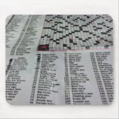 Morning Newspaper Crossword Puzzle Muismat (Voorkant)