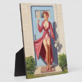 Morning Newspaper Pin-Up Girl Fotoplaat (Zijkant)