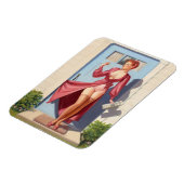 Morning Newspaper Pin-Up Girl Magneet (Linkerzijde)