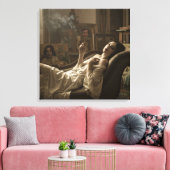 Morning of the Model, by Natasha Us   Canvas Afdruk (Insitu (Woonkamer))