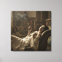 Morning of the Model, by Natasha Us Canvas Afdruk