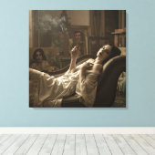 Morning of the Model, by Natasha Us   Canvas Afdruk (Insitu (Houten vloer))