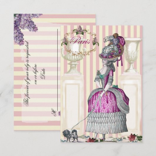 Morning omlaag door Champs-Élysées RSVP (Voorkant / Achterkant)