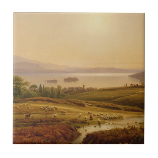 Morning op Lago Maggiore Tegeltje (Voorkant)