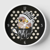 Morning Owl Black Tan Polka Dots (Voorkant)