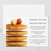 Morning Pancake Birthday Brunch | Cozy Weekend  Kaart (Voorkant / Achterkant)
