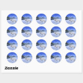Morning Patrol witte wolf rivier sticker (Vel)