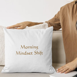 Morning Peace Aura Modern Schrift Kussen