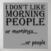 Morning People Poster (Voorkant)