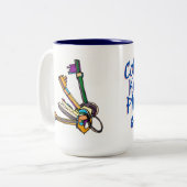 Morning Person China Mok - Koffie, Sleutels, Telef (Voorkant links)