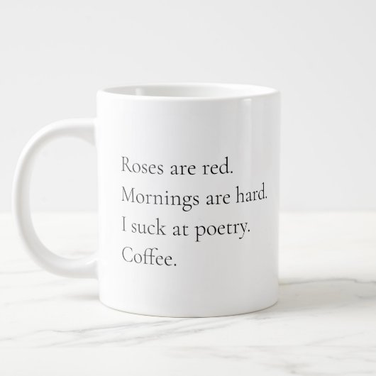 Morning Poetry Grote Koffiekop (Links)