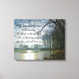Morning Prayer Bijbel Verse Canvas Afdruk