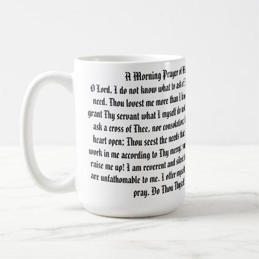Morning Prayer Coffee Mok (Links)