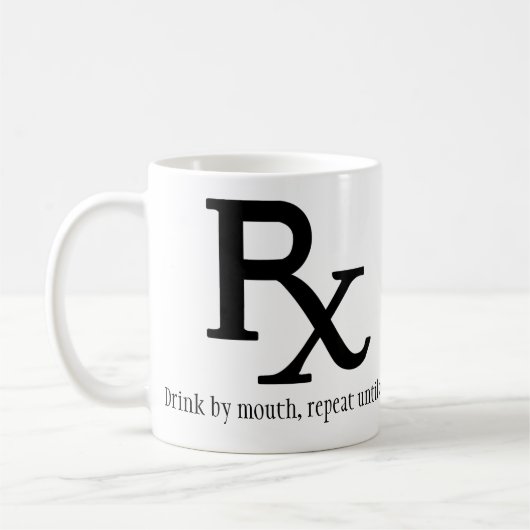 Morning Prescription Coffee Mok (Links)