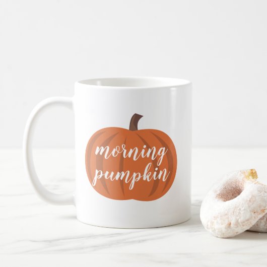 Morning Pumpkin Koffiemok (Met donut)