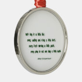 Morning Quote door Arthur Schopenhauer Metalen Ornament (Rechts)