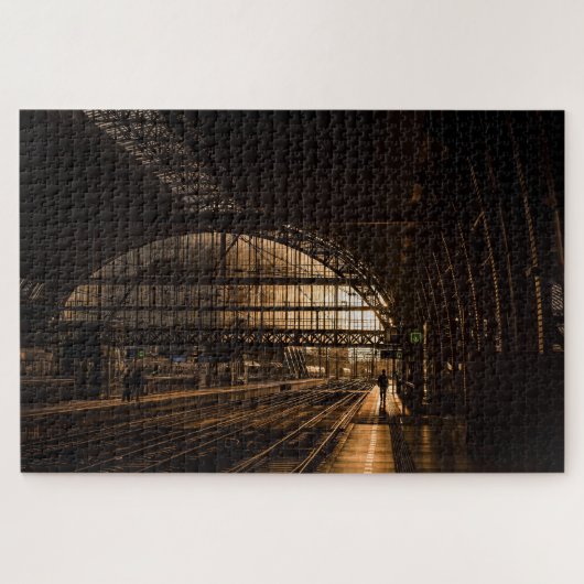 Morning Rail Station Legpuzzel (Horizontaal)