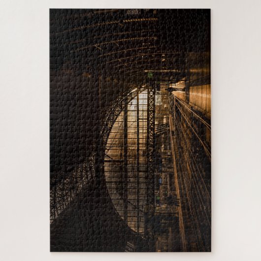 Morning Rail Station Legpuzzel (Verticaal)