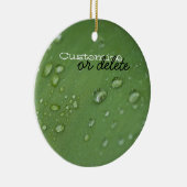 Morning Rain Personaliseerbaar Keramisch Ornament (Rechts)