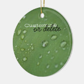 Morning Rain Personaliseerbaar Keramisch Ornament (Links)