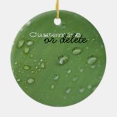 Morning Rain Personaliseerbaar Keramisch Ornament (Achterkant)