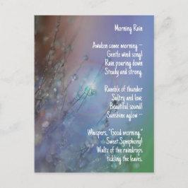 Morning Rain - Poetry Natuur Symphony Briefkaart