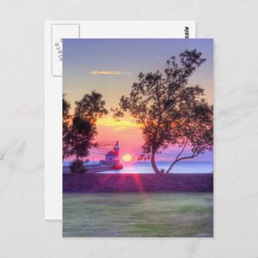 Morning Rays Briefkaart (Voorkant / Achterkant)