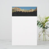 Morning Red Rocks in Zion National Park Briefpapier (Staand voorkant)