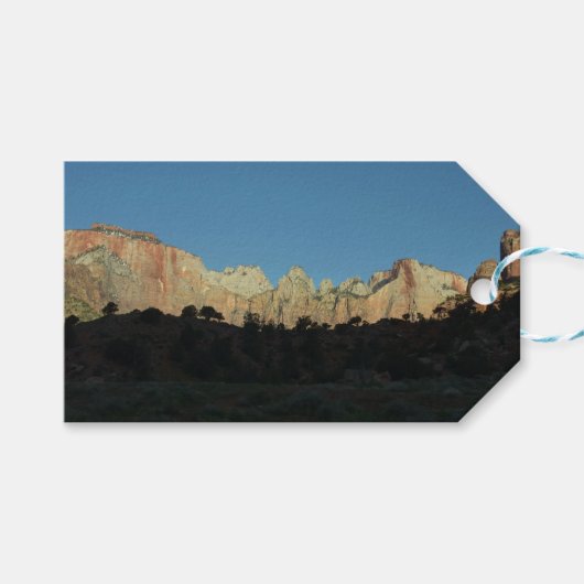 Morning Red Rocks in Zion National Park Cadeaulabel (Voorkant (Horizontaal))