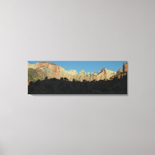 Morning Red Rocks in Zion National Park Canvas Afdruk